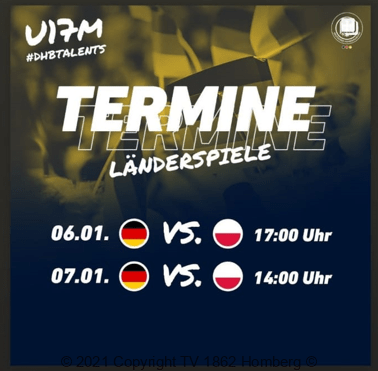 Handball | Tom Wolf aus Homberg für U17 Nationalmannschaft nominiert!
