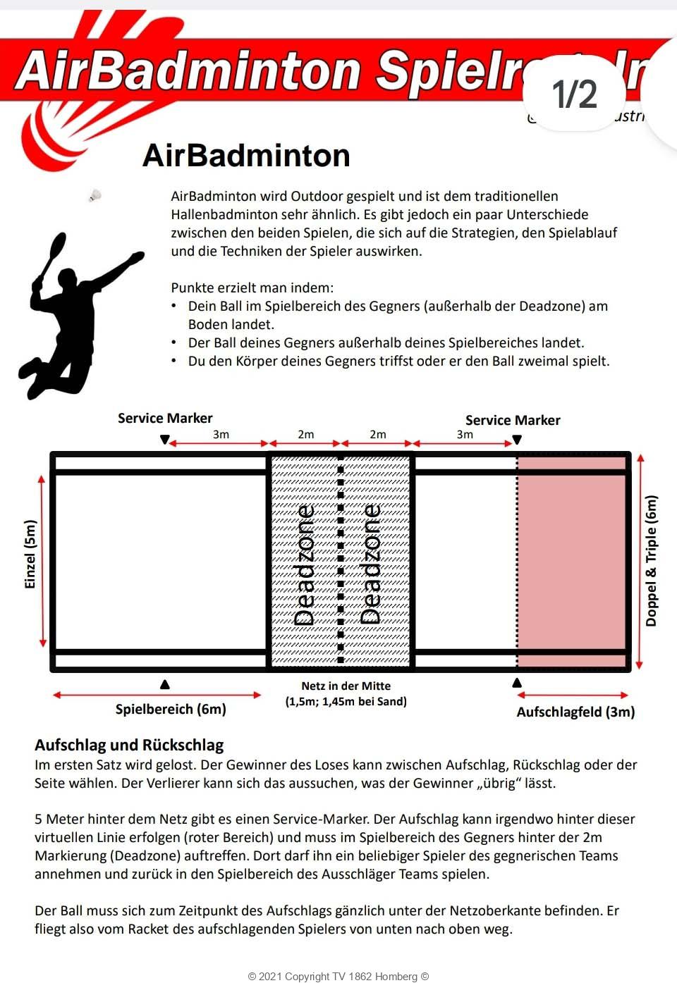 AirBadminton-Turnier am 18.06.2023 auf dem Sportplatz Ober-Ofleiden