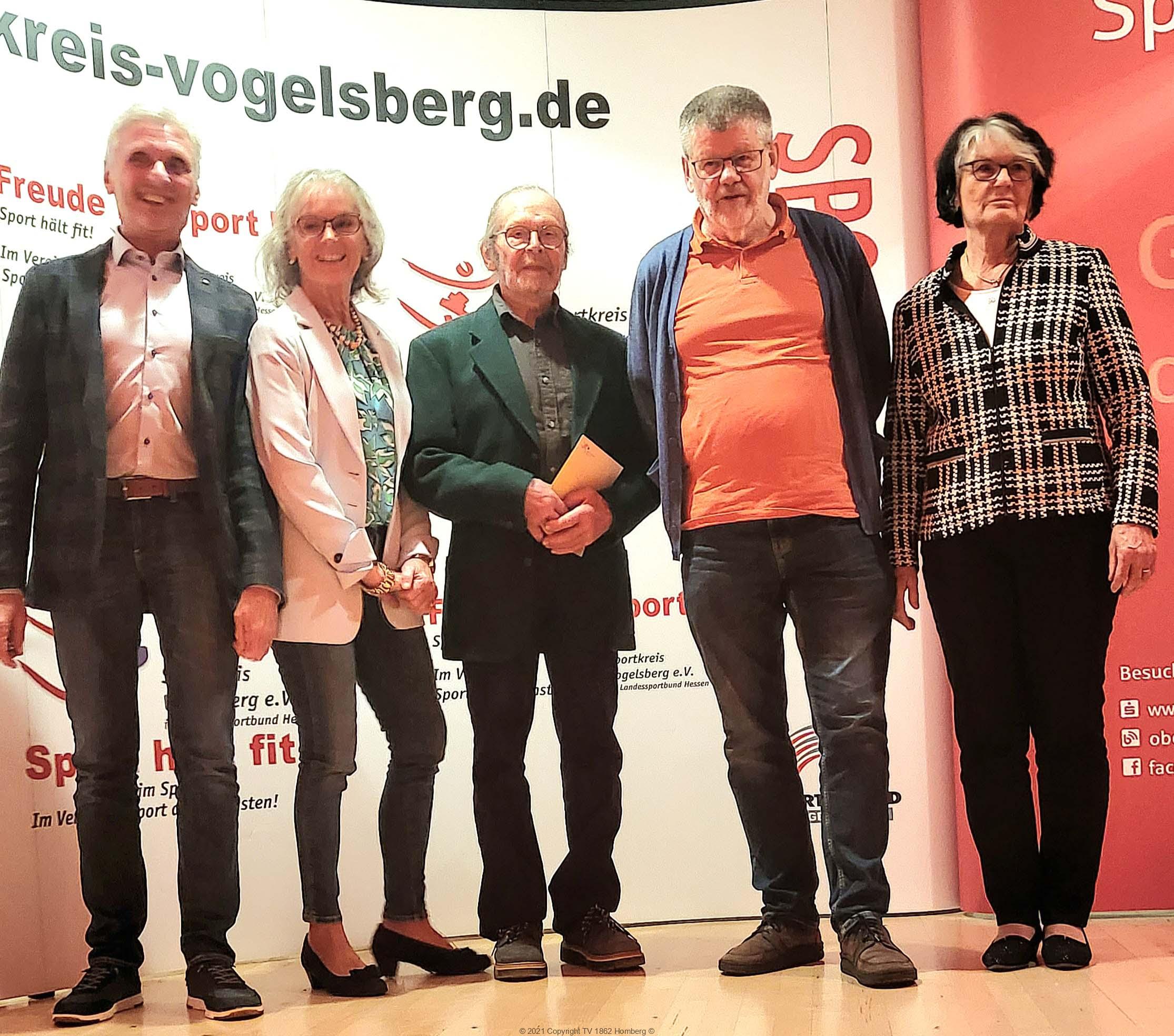 Sportler-Ehrung des Sportkreises Vogelsberg e. V.  für Mitglieder des TV Homberg