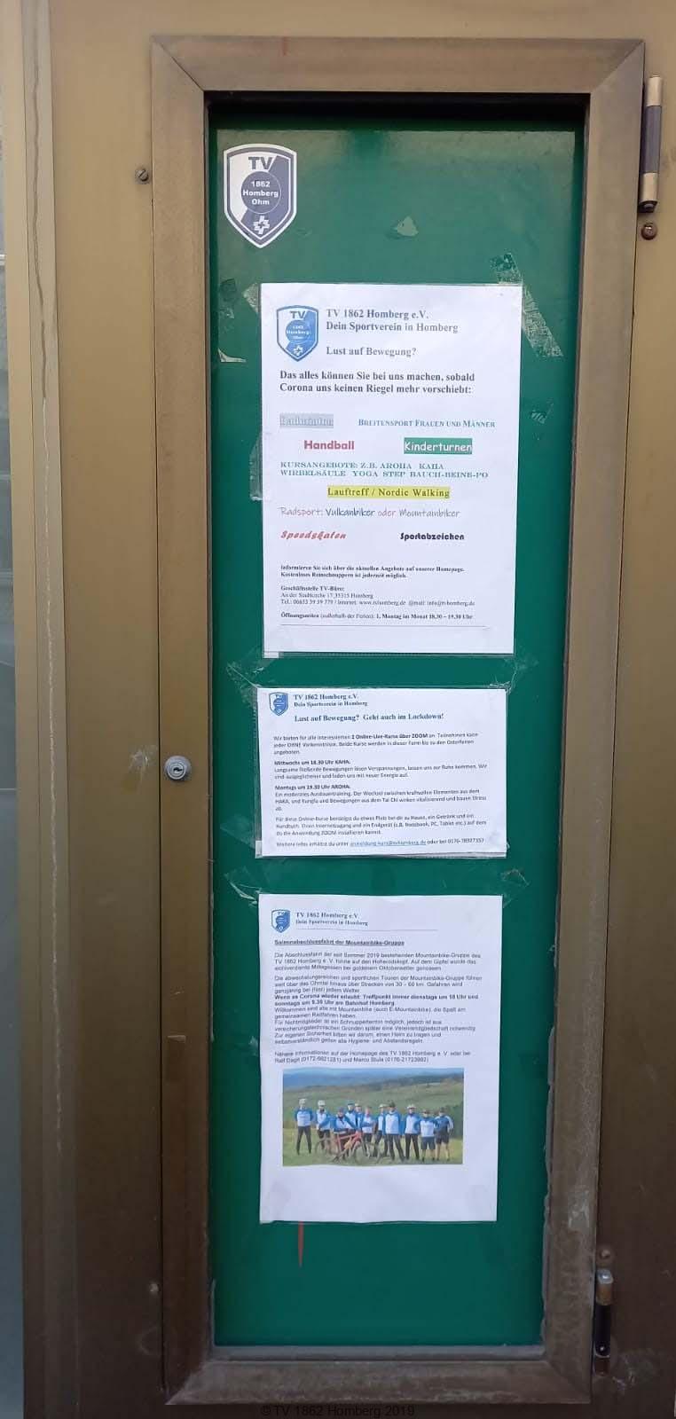 TVH steht in den Startlöchern !  Weiterer Schaukasten steht zur Verfügung !