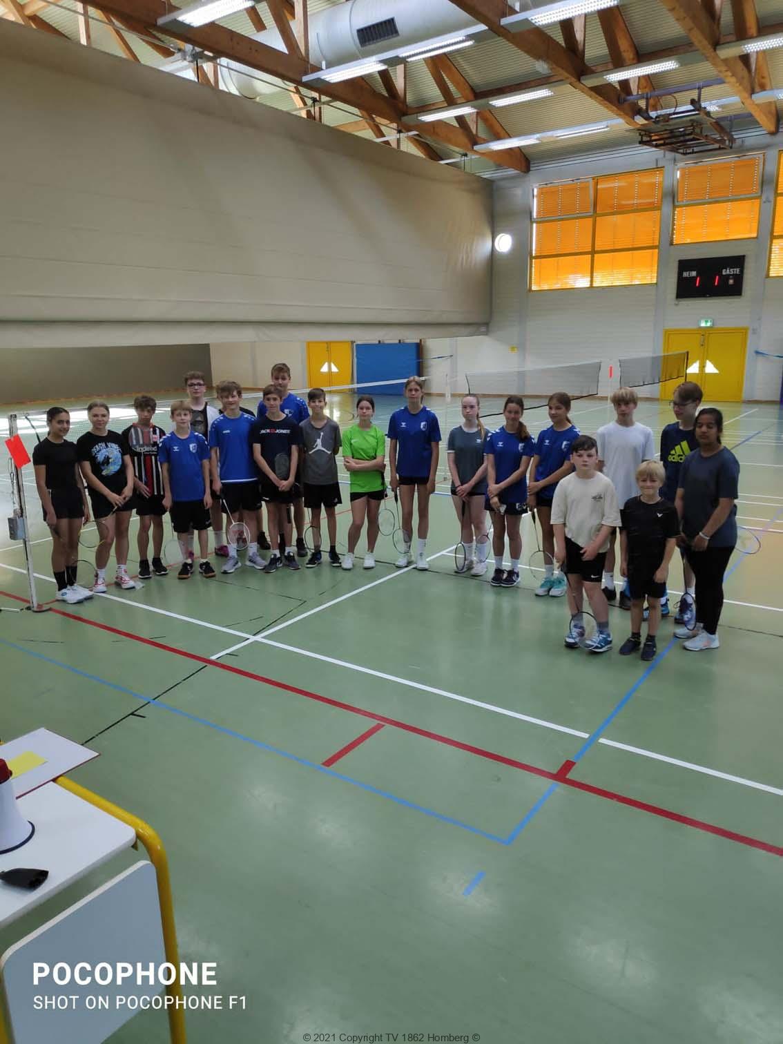 Mega- Zuspruch beim Homberger Jugend- Badminton- Turnier