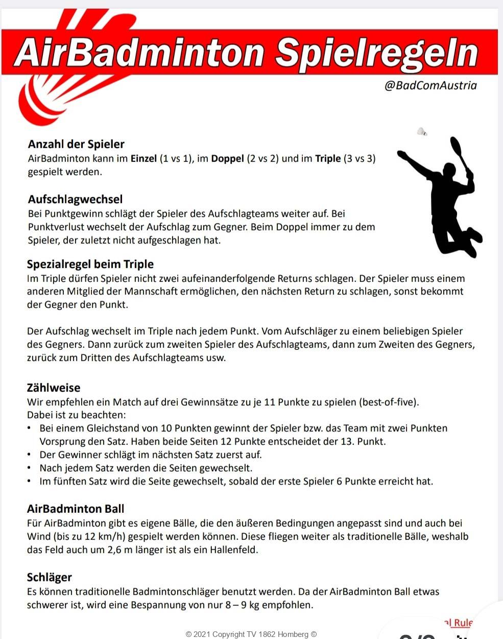 AirBadminton-Turnier am 18.06.2023 auf dem Sportplatz Ober-Ofleiden