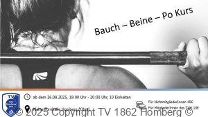 Neuer Kurs Bau-Beine-Po ab 26.08.2025 @ Kleine Schulturnhalle Homberg